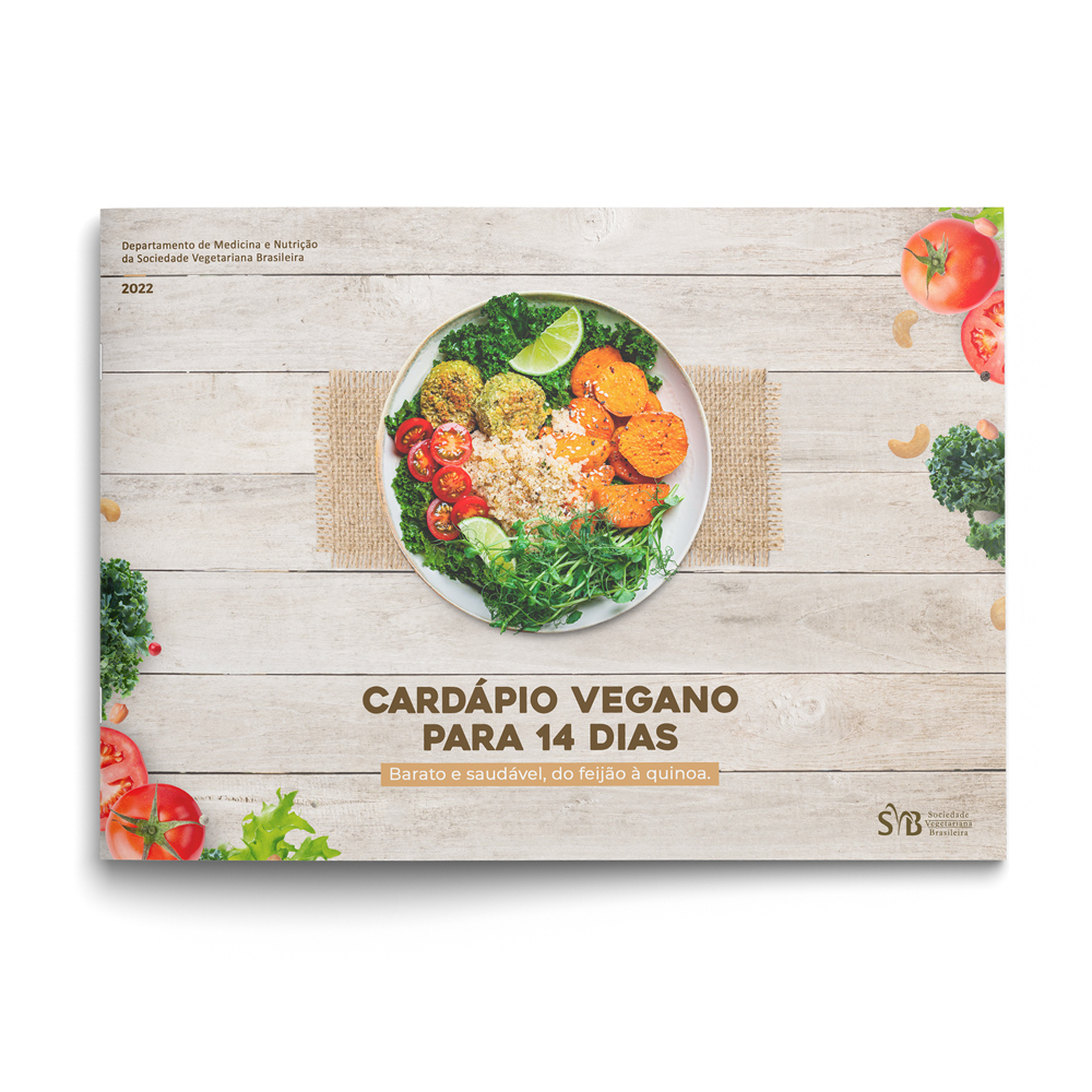 Capa do cardápio vegano de 14 dias
